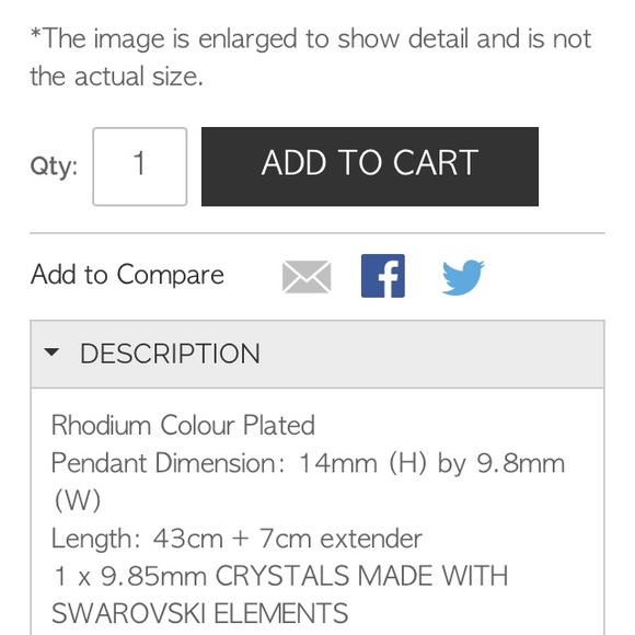 Swarovski Crystal Necklace - Picture 3 of 3