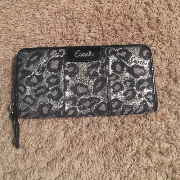 Coach leopard print Wallet