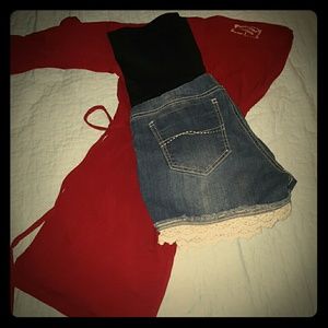 Maternity shorts