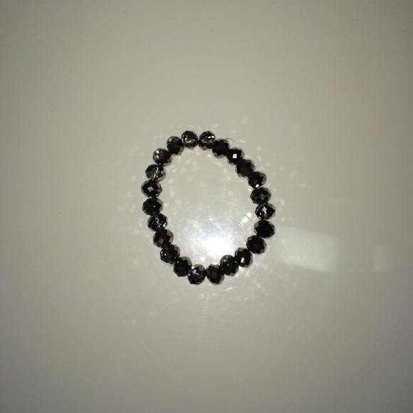 Cute grey and silver beaded bracelet!