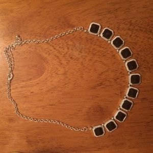 Black statement necklace