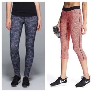 CK and Nike workout pants!