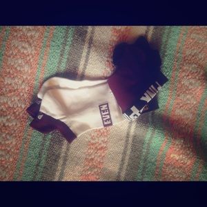 Pink Victoria's Secret socks