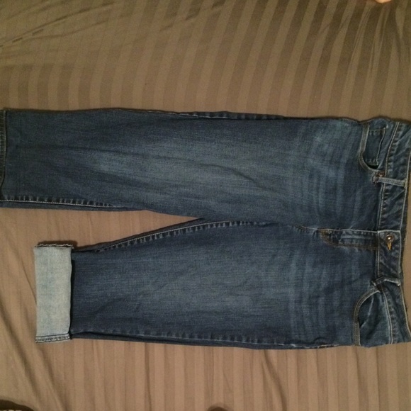 Dark Denim Capris - Picture 1 of 3