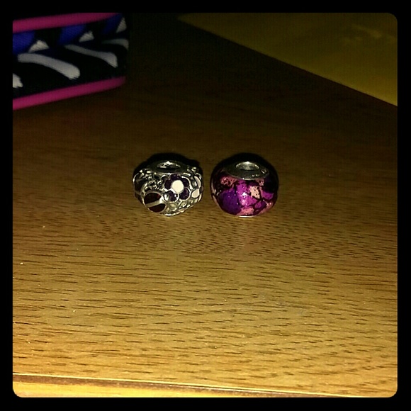 Lowest price!! 2 authentic beautiful Pandora beads