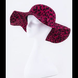 Leopard Print Floppy Hat