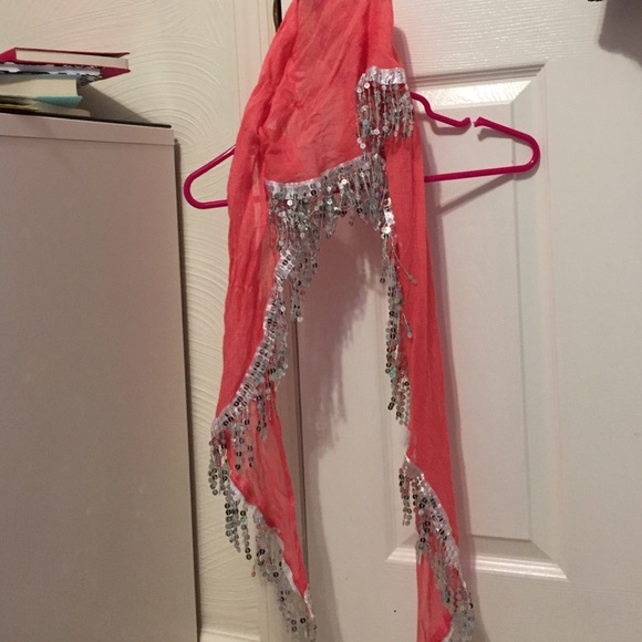 Peach scarf