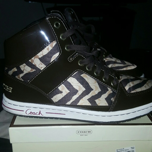 Authentic Coach hightop sneakers - Picture 2 of 3