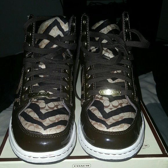 Authentic Coach hightop sneakers - Picture 3 of 3