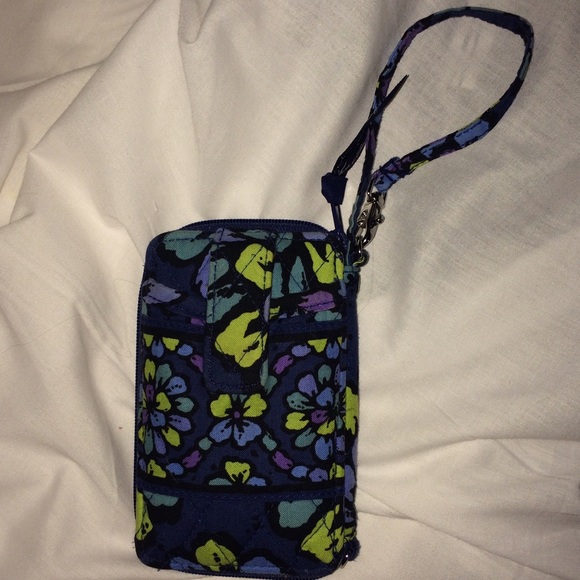 Vera Bradley Indigo Pop Smart Phone Wristlet