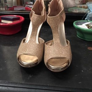Gold heels