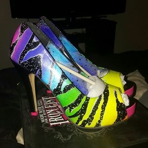 Torrid Zebracorn platform heels