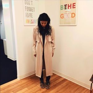 Forever21 trench in taupe