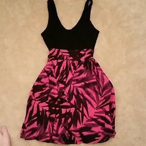 Express tank dress, tropical pattern