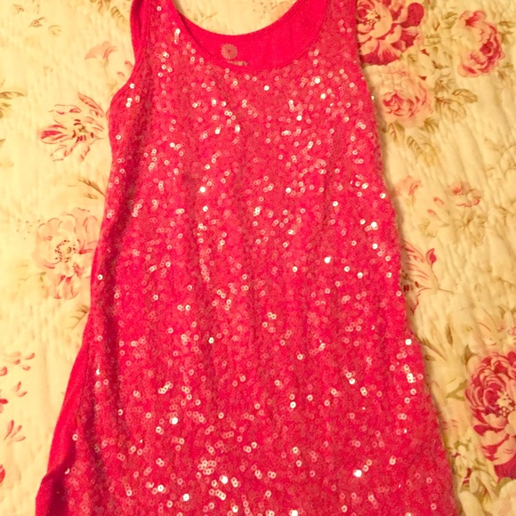 Old Navy Red Sequin Top!