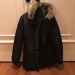 Black puffer jacket size medium