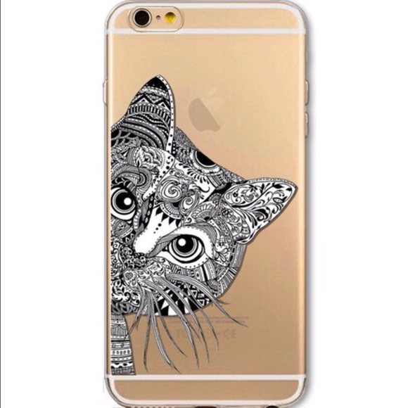 iPhone 5 C flexible clear case. Cat