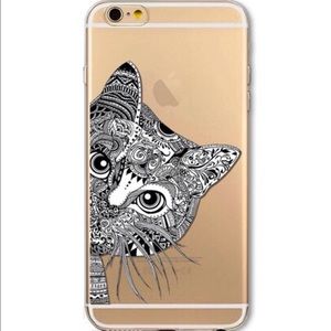 iPhone 5 C flexible clear case. Cat