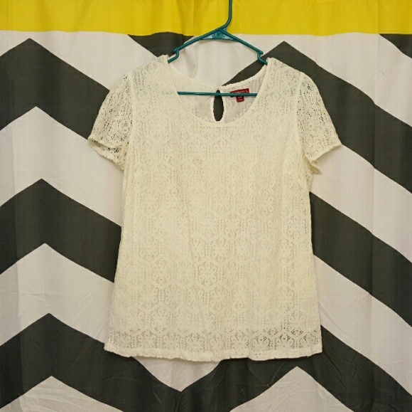 White lace top