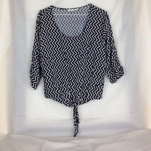 Chevron tie shirt