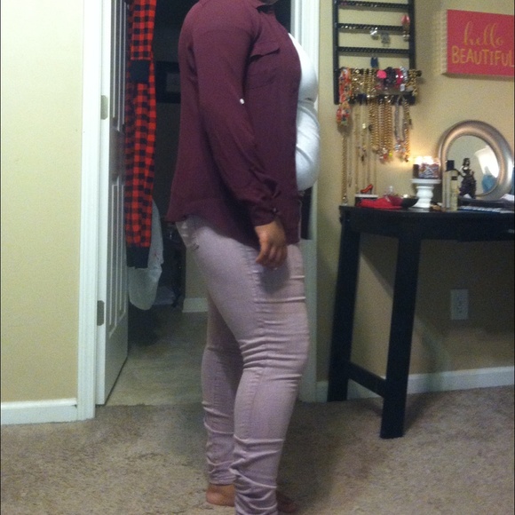 Merlot Ann Taylor shirt