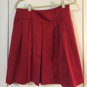Red A-line skirt from Ann Taylor NWT