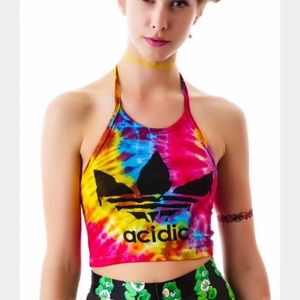 O-Mighty Tie Dye Acidic Halter Top