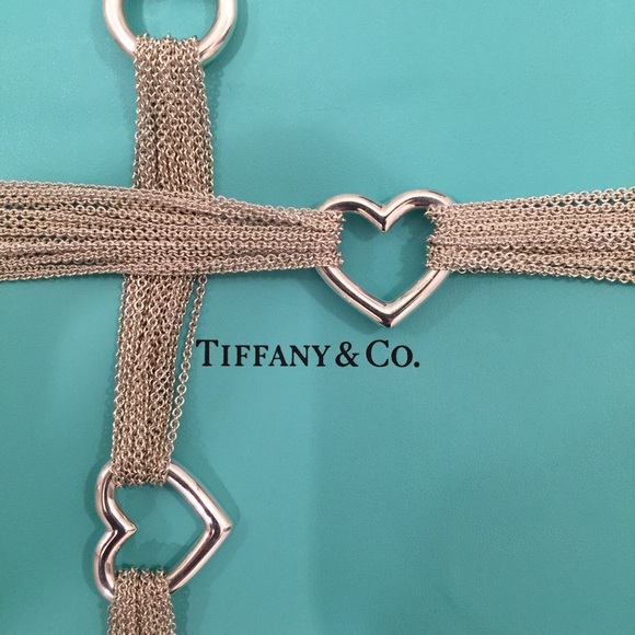 Tiffany & Co. Open Heart Necklace and Bracelet