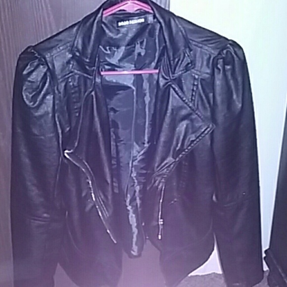 Faux leather jacket