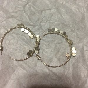 Stella & Dot silver hoops