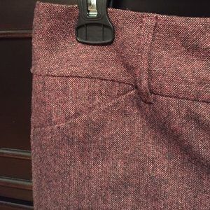 Express Capri cranberry wool pants