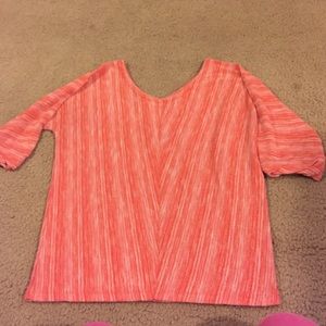 FREE WITH BUNDLE Loft orange 3/4 tee