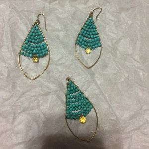 Earrings and pendant
