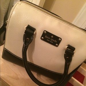 Black and cream Kate Spade purse