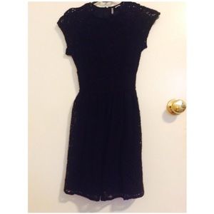 Black lace dress