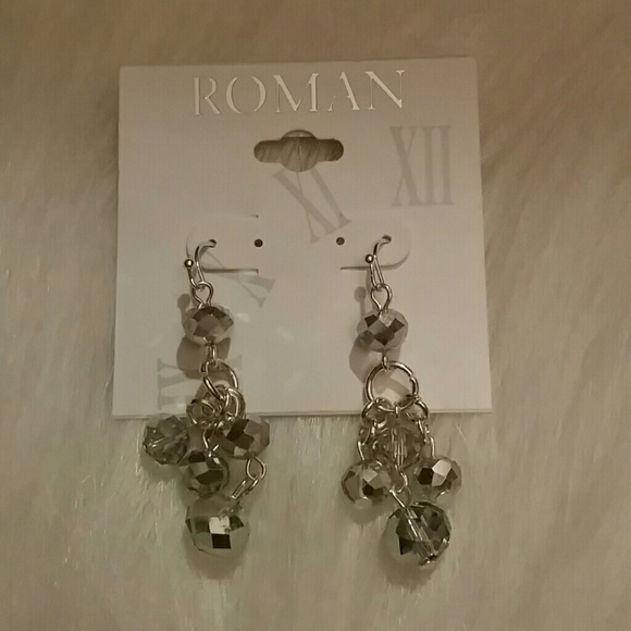 NWT silver dangle earrings