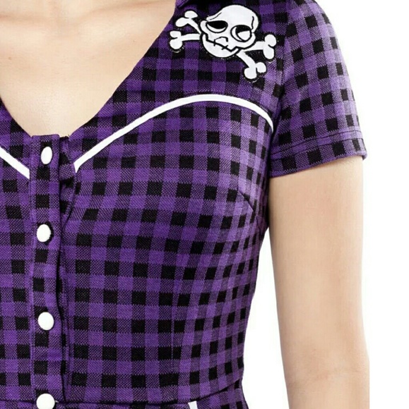 SALE!! NWT ModCloth Sourpuss flannel purple dress!