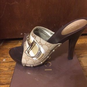 Gucci slide on heels