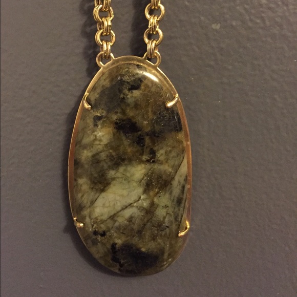Stella & Dot large stone drop necklace