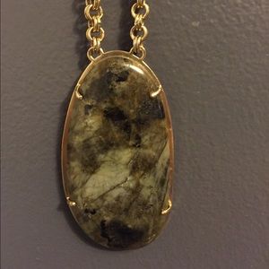 Stella & Dot large stone drop necklace