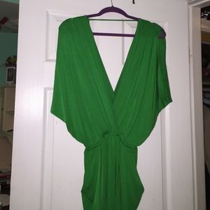 Green jumpsuit