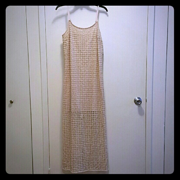NWT Muse Ivory Crochet Style Dress