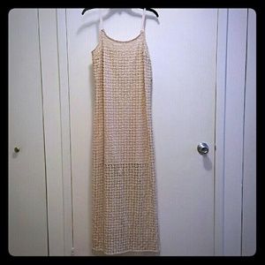 NWT Muse Ivory Crochet Style Dress