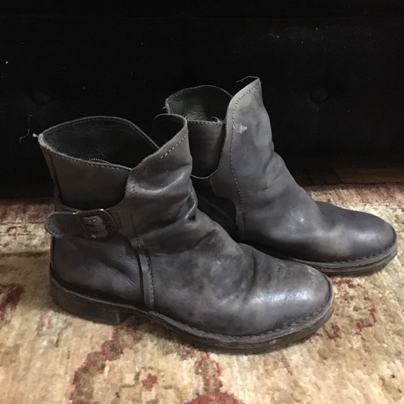 Grey Ankle boots