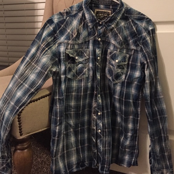 Mens BKE long sleeve button up- medium