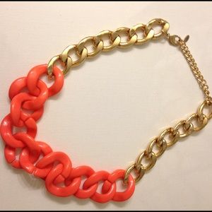 Coral chunky necklace
