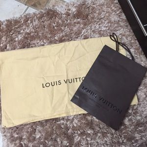 Authentic Louis Vuitton dust bag