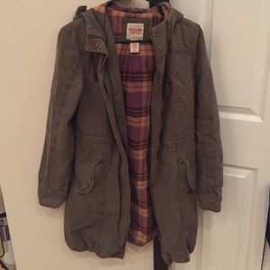 Canvas Jacket with Flannel Lining