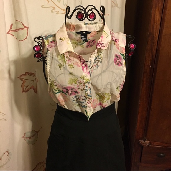 Floral Spring Button down (skirt sold separately)