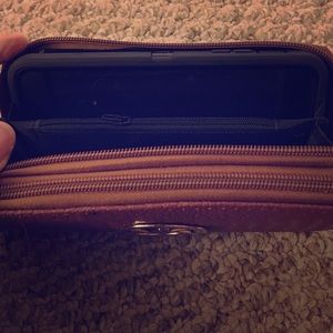 Brown MK wallet/clutch